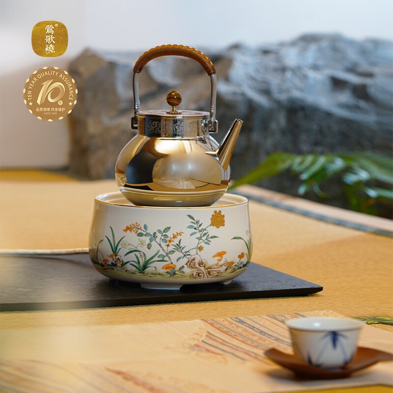 莺歌烧新款静音遥控电陶炉景德镇
