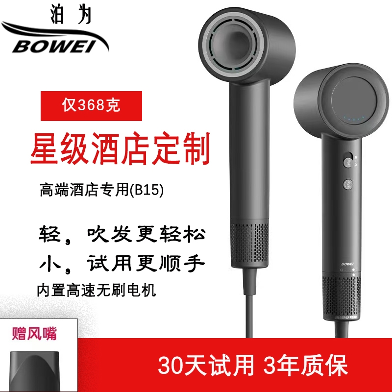 Bowei吹风机B15负离子护发大功率