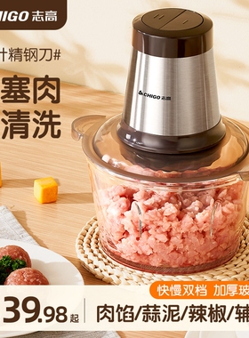 志高绞肉机家用打肉馅料理小型电