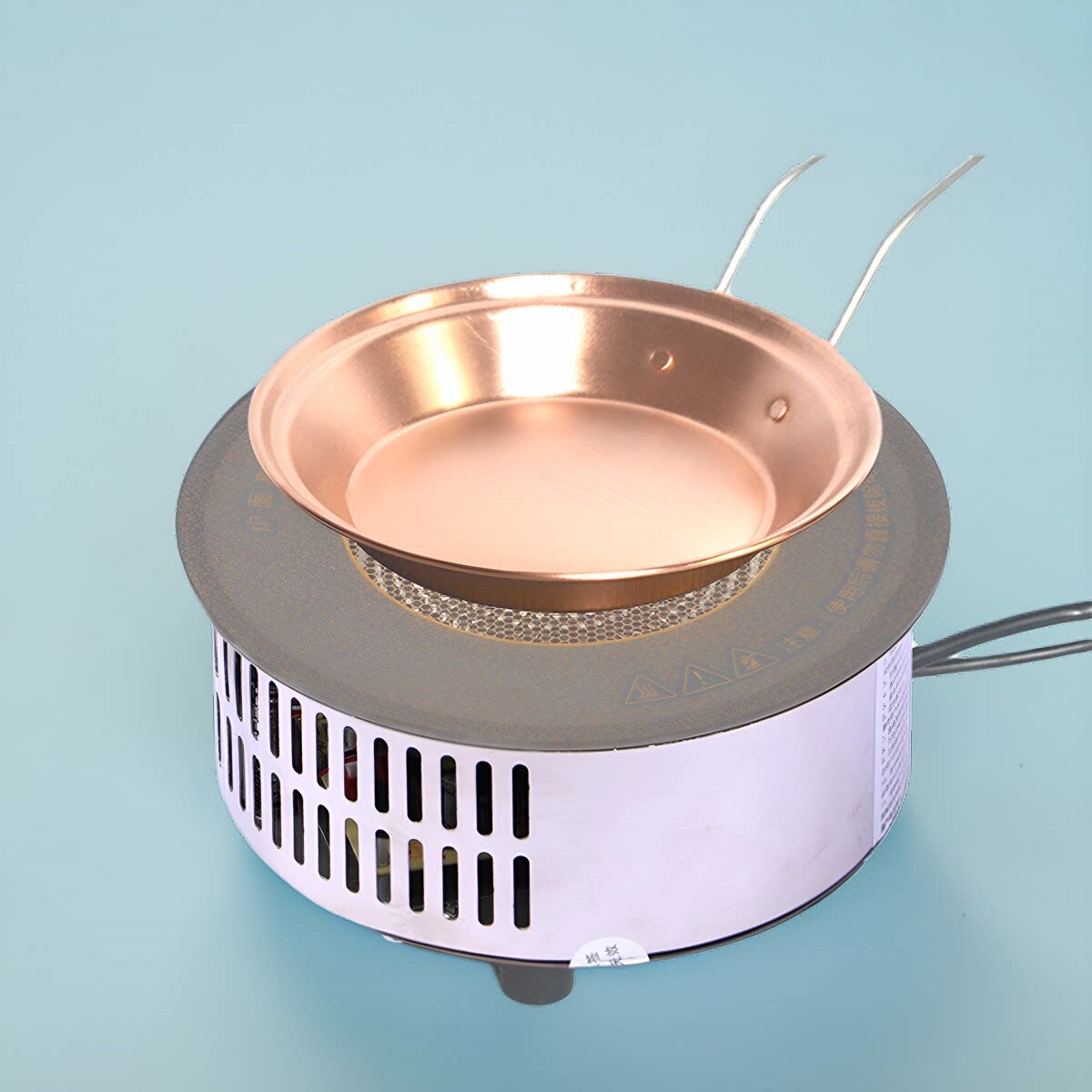 君耀商用火锅电陶炉圆形嵌入式一糕电陶炉子人一锅小火锅迷你蛋烘