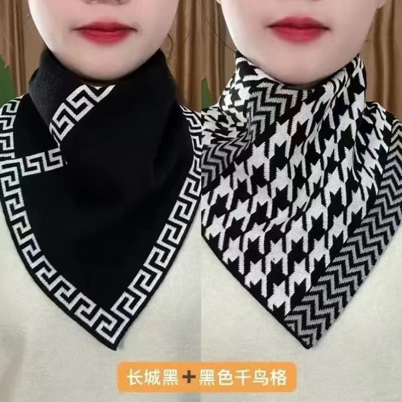 秋冬围脖保暖护颈脖套头三角巾防风防寒男士假领小围巾女2025新款