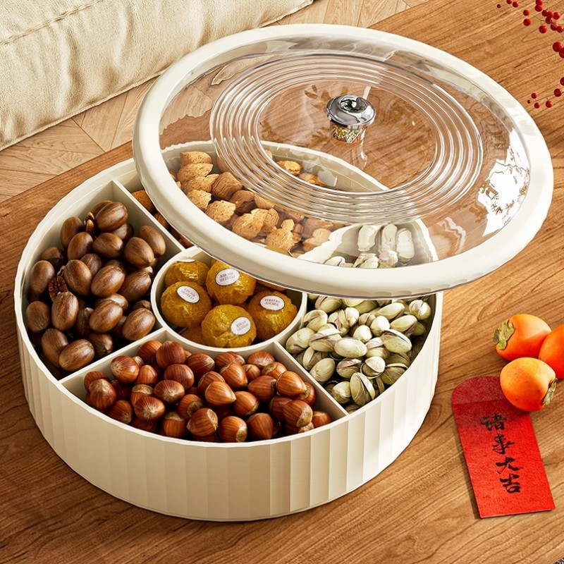 高端轻奢干果盘茶几零食糖果坚果客厅精致高颜值家用收纳盒水果盘