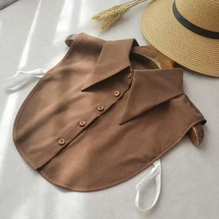 咖色假领衬衣领复古衬衫领毛衣内搭保暖领节约领女新款爆款假领子