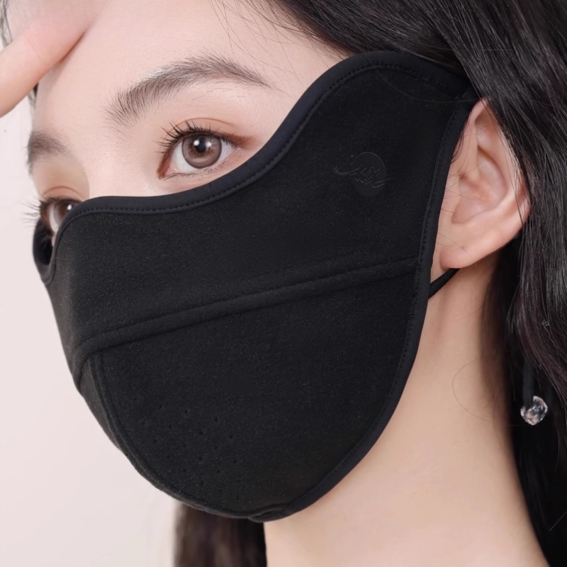 冬季无痕保暖口罩2025新款3D立体防风防寒高颜值显脸小面罩可水洗