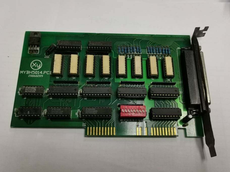 二手成色新isa接口mybh5014.pcb 工业设备数据采集daq卡