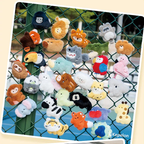 动物园冰箱贴毛绒盲袋磁力贴装饰