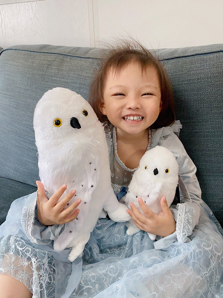 해리 포터 HEDWIG 흰 올빼미 메신저 큰 인형 봉제 장난감 시뮬레이션 동물원 인형