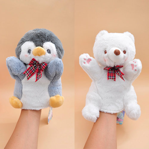 海洋馆北极熊企鹅手偶安抚玩具