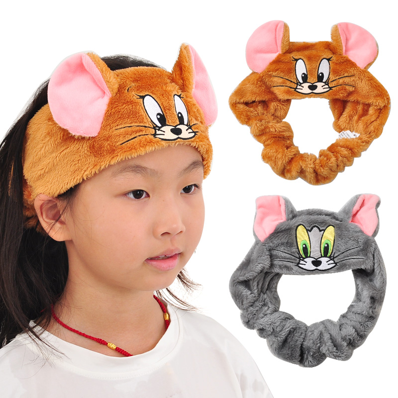 猫和老鼠毛绒束发带发箍洗漱头饰