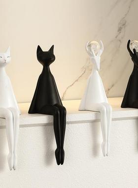 简约高档坐姿摆件招财猫招财鹿