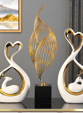 年年有余摆件陶瓷鱼p工艺术品新家入宅礼物客厅玄关酒柜博古架