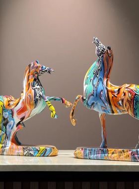 马年摆件马上有钱装饰礼品