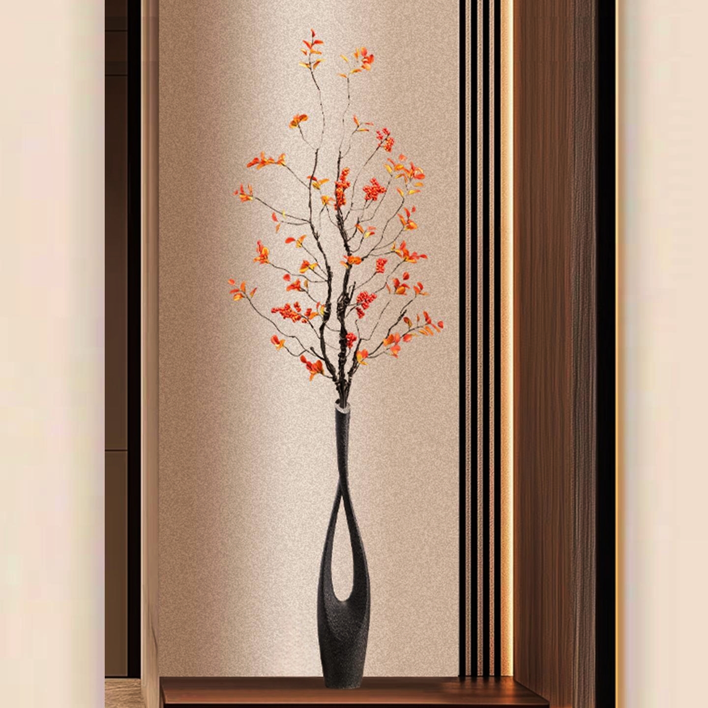 简约百搭树脂花瓶装饰摆件