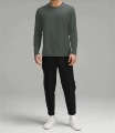 Lushi045-Men's Flexible Quick-Drying Long t Slate Brown