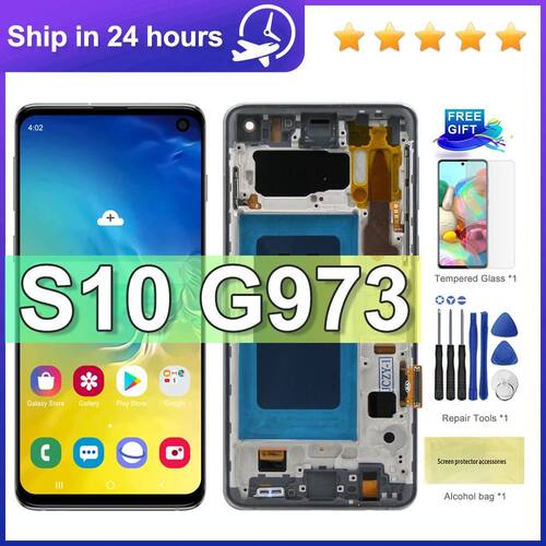 TFT Quality For Samsung S10 G973F/DS G973U G973 SM-G973 LCD