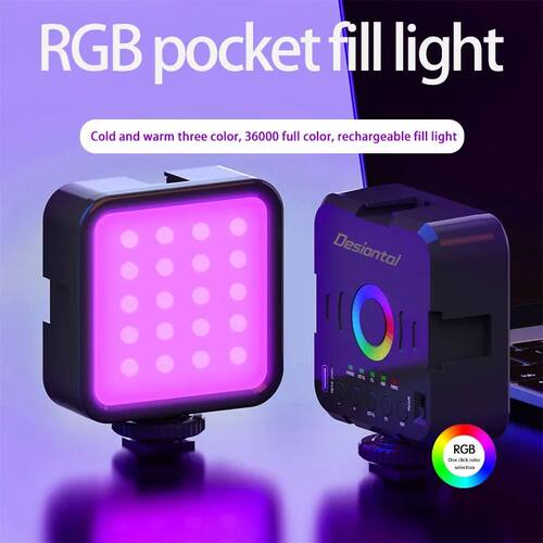 Mini RGB Hot Boot Fill Light Live Photography LED Portable A