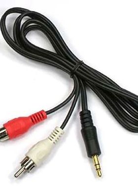 1m 3.5mm Jack Aux to 2 RCA Audio Video Cable Stereo Y Splitt