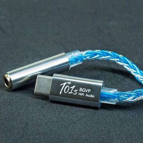 BGVP T01s Dac Audio HiFi Earphone Amplifier USB TypeC to 2.5