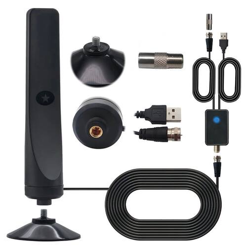 TV Digital Antenna with Signal Booster Portable Antenna 50 M
