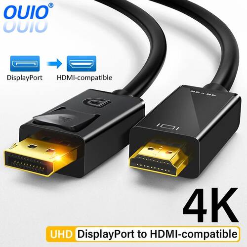 4K 2K DisplayPort to HDMI-compatible Video Audio Converter A