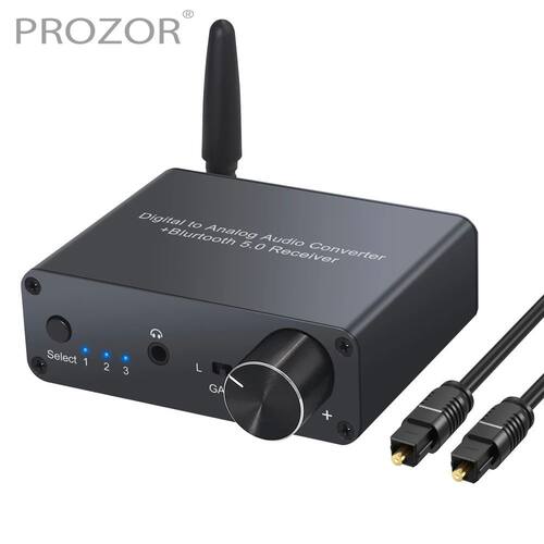 PROZOR Bluetooth-Compatible DAC Converter 192kHz Digital to