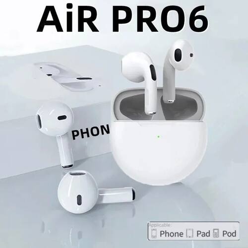 TWS Pro 6 Wireless Bluetooth Headset Noise Cancelling In-ear