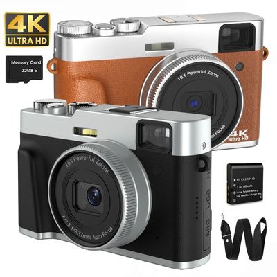 4K Digital Camera Auto Focus 48MP Vlogging Camera for YouTub