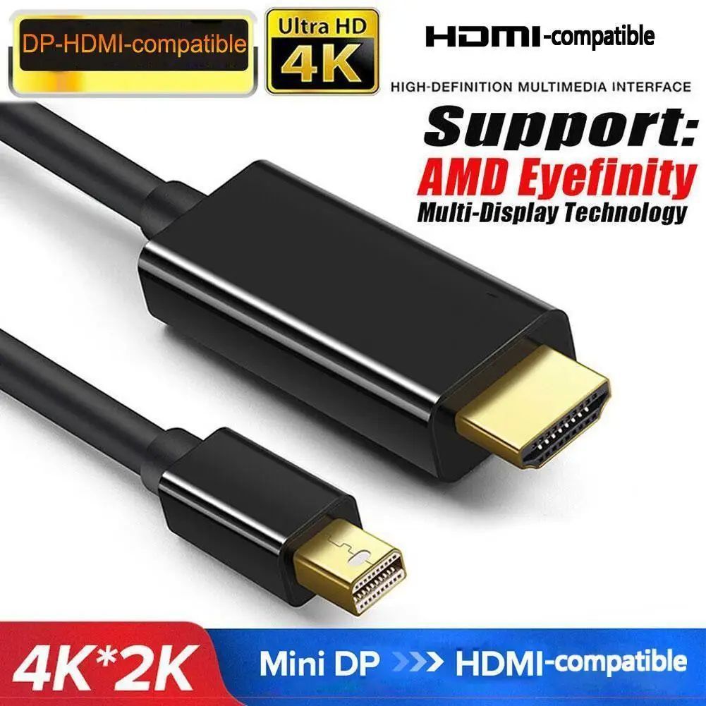 1.8M Mini DP Display Port Thunderbolt 2 To HDMI-compatible C