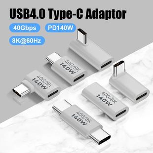 PD140W USB C Female to Male Adapter PD 3.1 Thunderbolt 3 40