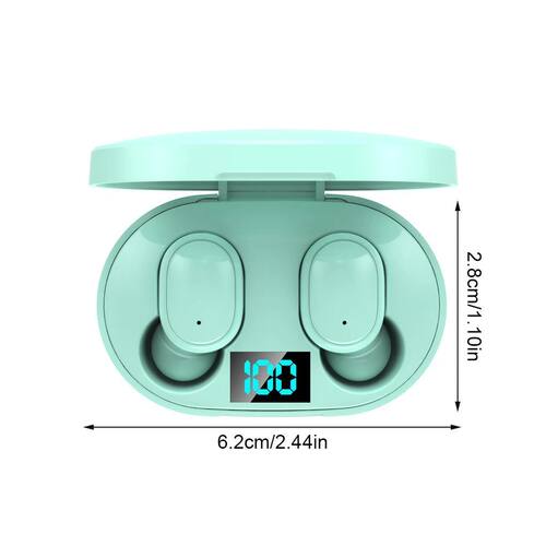 1 Pair Earphones with Charging Box Bluetooth-compatible 5.0