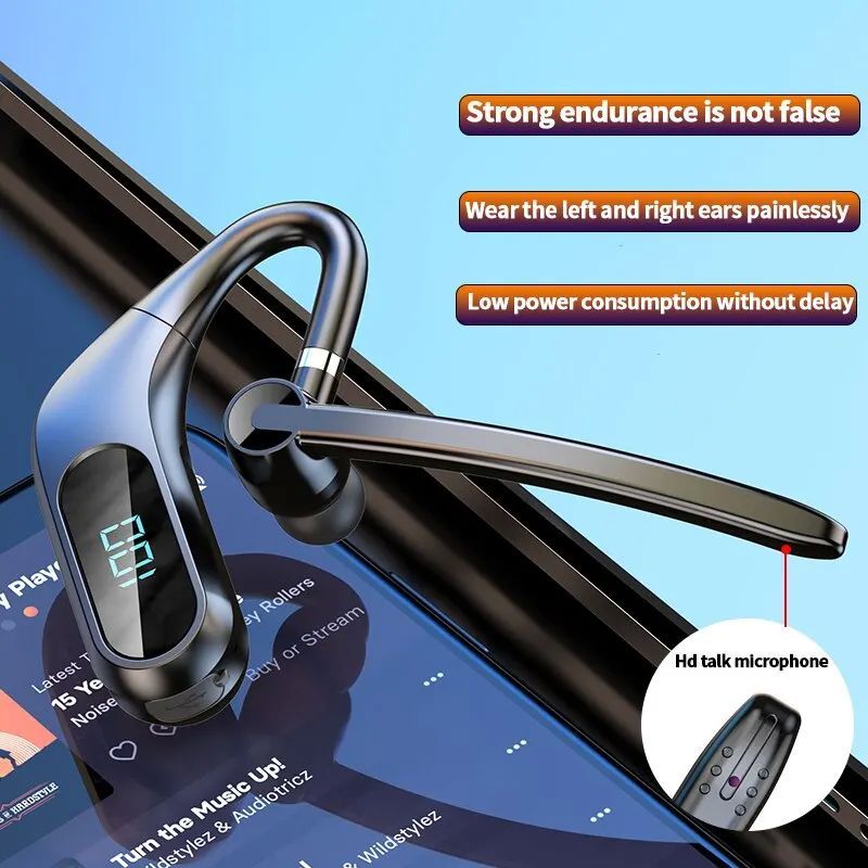 Kj12 Bluetooth Headset Digital Power Display Clear Sound Qua