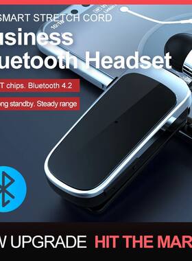 Lavalier Business Bluetooth 5.2 Headphone Talk/Music 10H LED