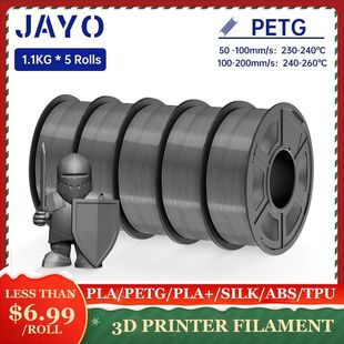 JAYO PLA Meta / ABS / PETG / SILK / PLA Filament 1.75MM 5Rol