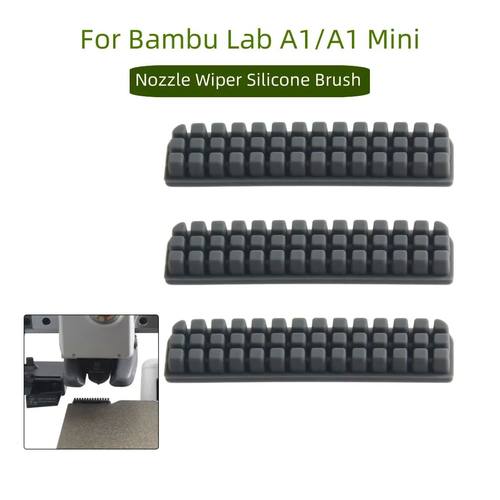 Nozzle Brush for Bambu Lab A1 Wiper Silicone Brush Hotbed Mo