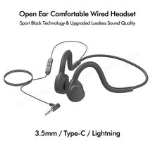 Open Ear Wired Headset 3.5mm Air Born Headphone Type C Digit