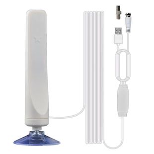 Indoor Digital HDTV Antenna TV 50 Miles Range Radius Amplifi