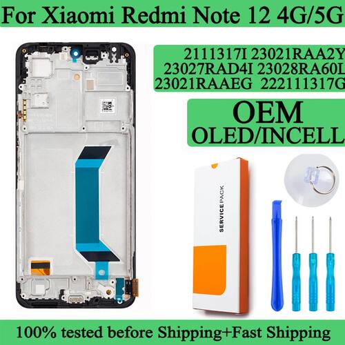 23021RAAEG 22111317I Premium Lcd For Xiaomi Redmi Note 12 4G