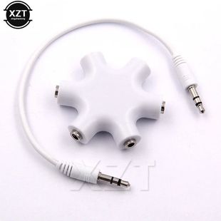 PZ hot Audio Cable Adapter Converter  Mini Snowflake 3.5mm J