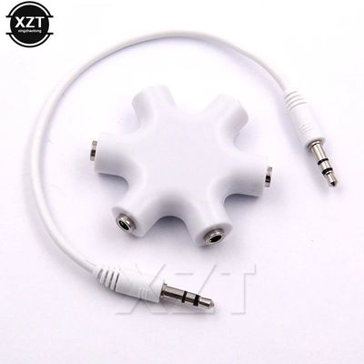 PZ hot Audio Cable Adapter Converter  Mini Snowflake 3.5mm J