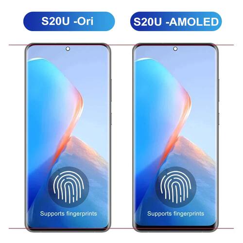 AMOLED S20 Ultra Screen Display with Frame, for Samsung Gala