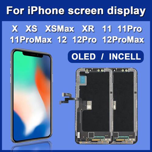 AAAA++++ OLED For iPhone X XR XS Max LCD Incell For iphone 1