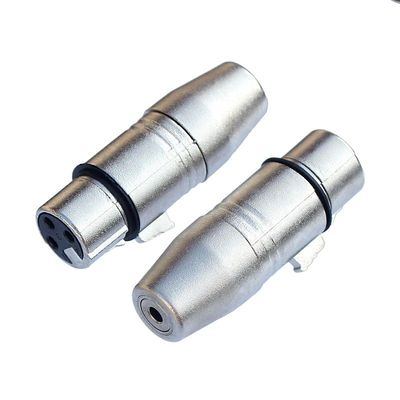 XLR 3 Pin Female to 3.5mm Female Jack to XLR Audio Adapter F