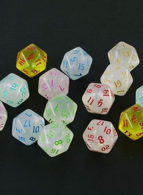 20 Sided Dice Cubes For DND NONE-TOXIC Material Fantasy Star