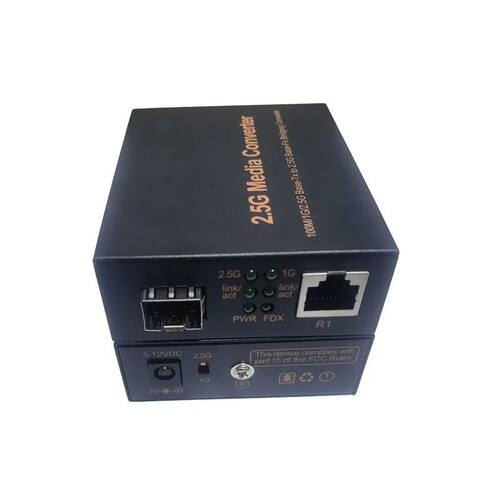 2.5G Fiber Optic Media Converter Gigabit SFP Transceiver 100