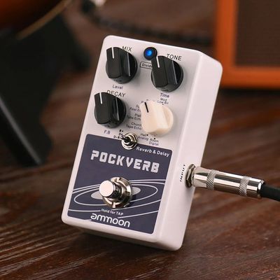 POCKVERB Reverb Delay Guitar Effect Pedal 7 Reverb Effects 7