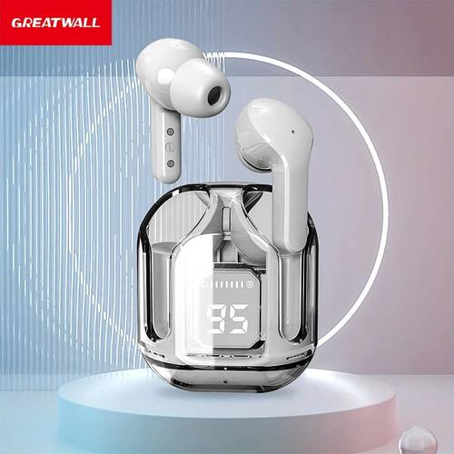 GREATWALL  Colorful Wireless Bluetooth Headset LED Digital D