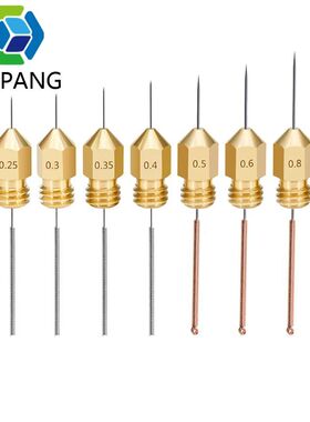 10ps Stainless Steel Cleaning Needle Nozzle for Drills 0.2/0