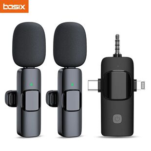 Basix 2.4G Wireless Lavalier Microphone 3in1 For iPhone Huaw