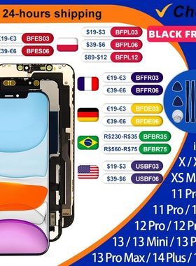 OLED For iPhone X Incell LCD For IPhone XS XR MAX LCD 11 Pro
