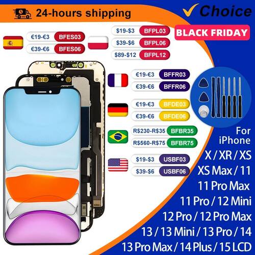 OLED For iPhone X Incell LCD For IPhone XS XR MAX LCD 11 Pro